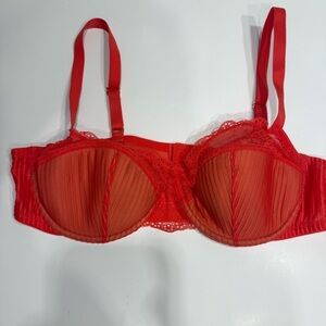 Adore Me Vibrant Red Lace Bra